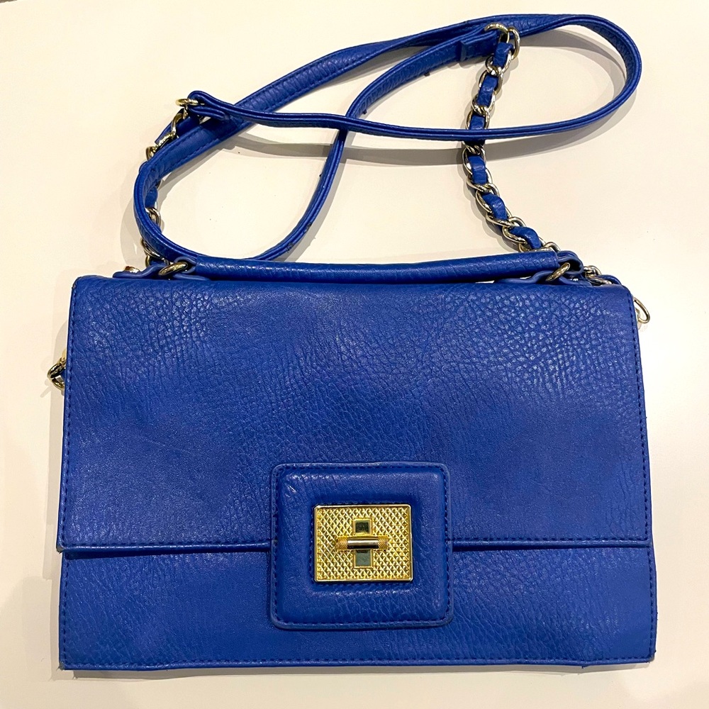 Beautiful blue crossbody purse